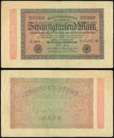 Германия 20000 марок 1923 год (K-MV №612202)