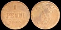 1 пенни Финляндия 1915
