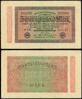 Германия 20000 марок 1923 год (E-LE №584742)
