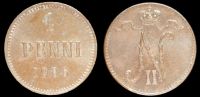 1 пенни Финляндия 1906