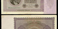 Германия 100000 марок 1922 год (№03509391 R)