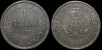 1 марка Финляндия 1907 L