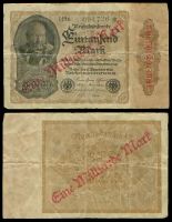 Германия 1000 марок 1922 год (№094726) - надпечатка "1 млрд марок"