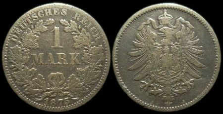 1 марка Германия 1875 A