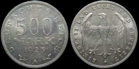 500 марок Германия Веймар 1923 A