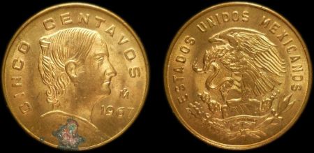 5 центаво Мексика 1967