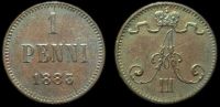 1 пенни Финляндия 1883