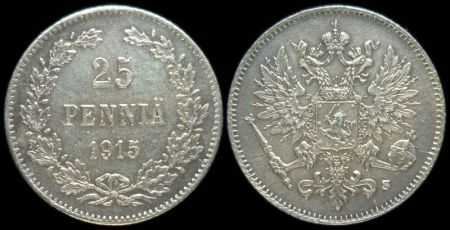 25 пенни Финляндия 1915