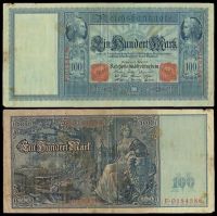 Германия 100 марок 1910 год (№0184586 F)