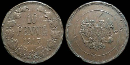 10 пенни Финляндия 1917