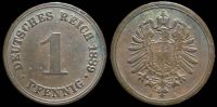 1 пфенниг Германия 1889 A