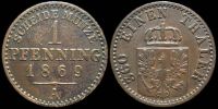 1 пфеннинг Пруссия 1869 A