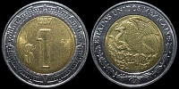 1 новый песо Мексика 1997