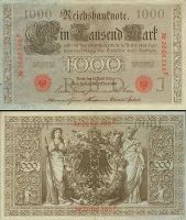 Германия 1000 марок 1910 год (№2666388 F)