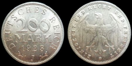 200 марок Германия Веймар 1923 J