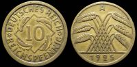 10 пфеннигов Германия Веймар 1925 A