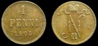 1 пенни Финляндия 1905