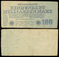 Германия 100 млрд марок 1923 год (№S 0365560)