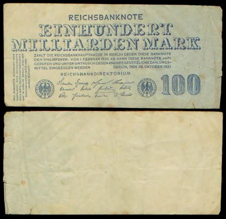 Германия 100 млрд марок 1923 год (№S 0365560)