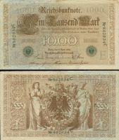 Германия 1000 марок 1910 год