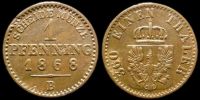 1 пфеннинг Пруссия 1868 B