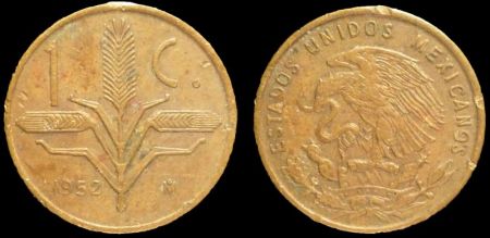 1 центаво Мексика 1952