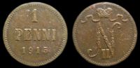 1 пенни Финляндия 1915